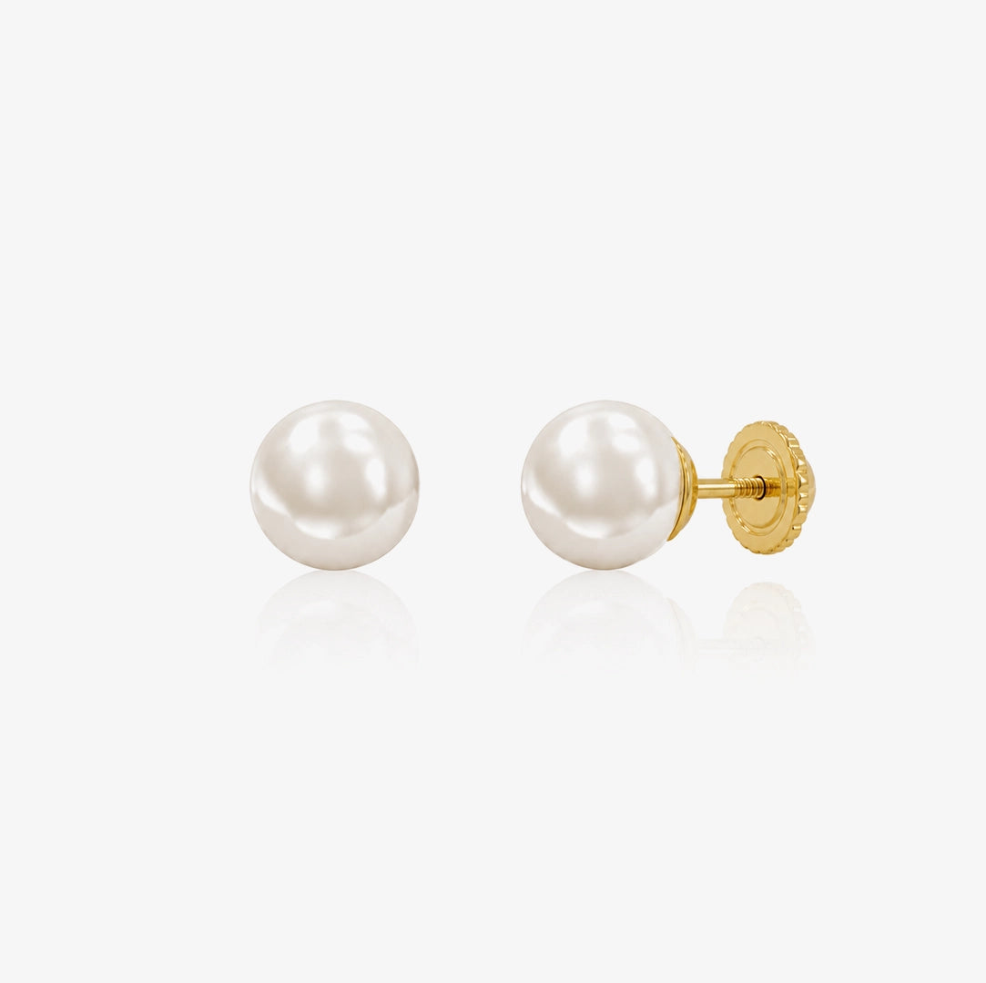 Cultured pearl earrings