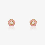 Pearl flower earrings