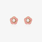 Pearl flower earrings