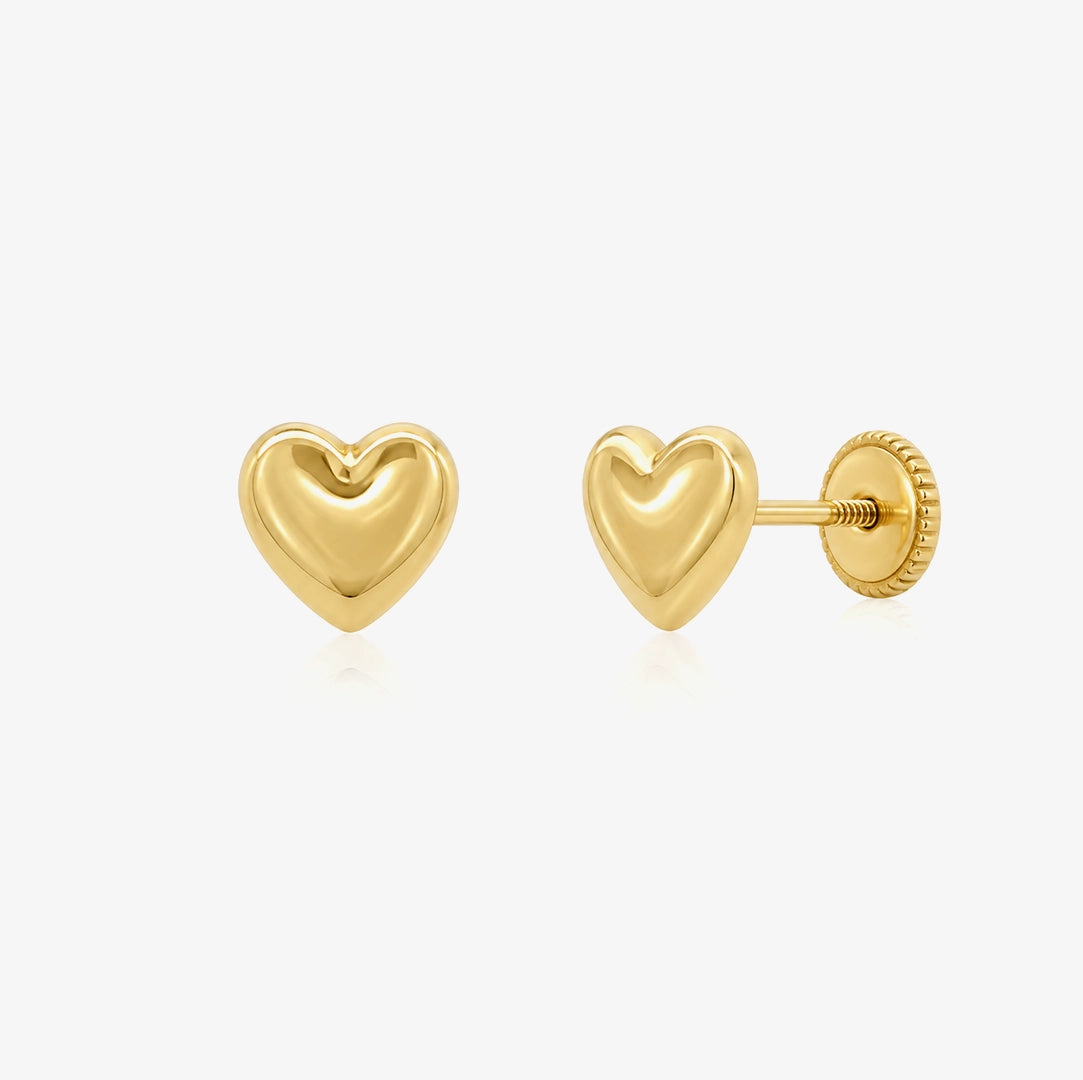 Glitter Heart Earrings