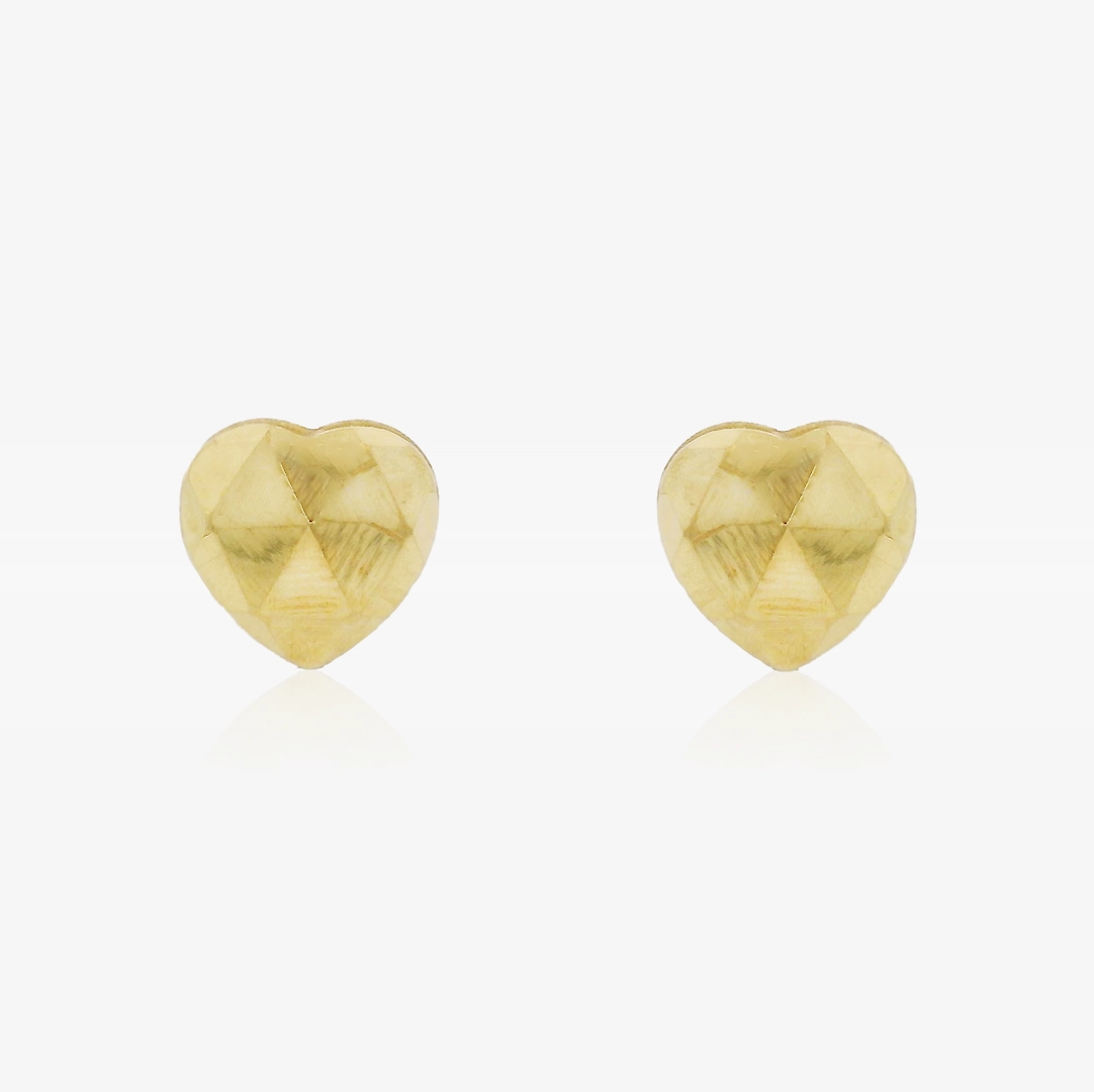 Carved Heart Earrings