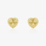 Carved Heart Earrings