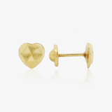 Carved Heart Earrings