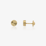 Round Carved Earrings