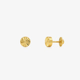 Pendientes Redondo Tallado