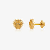 Footprint earrings