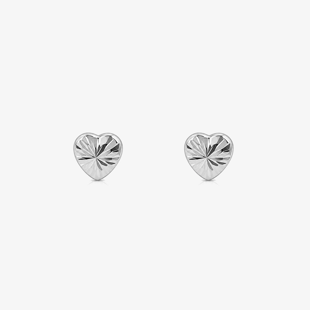Pendientes Corazon Tallado