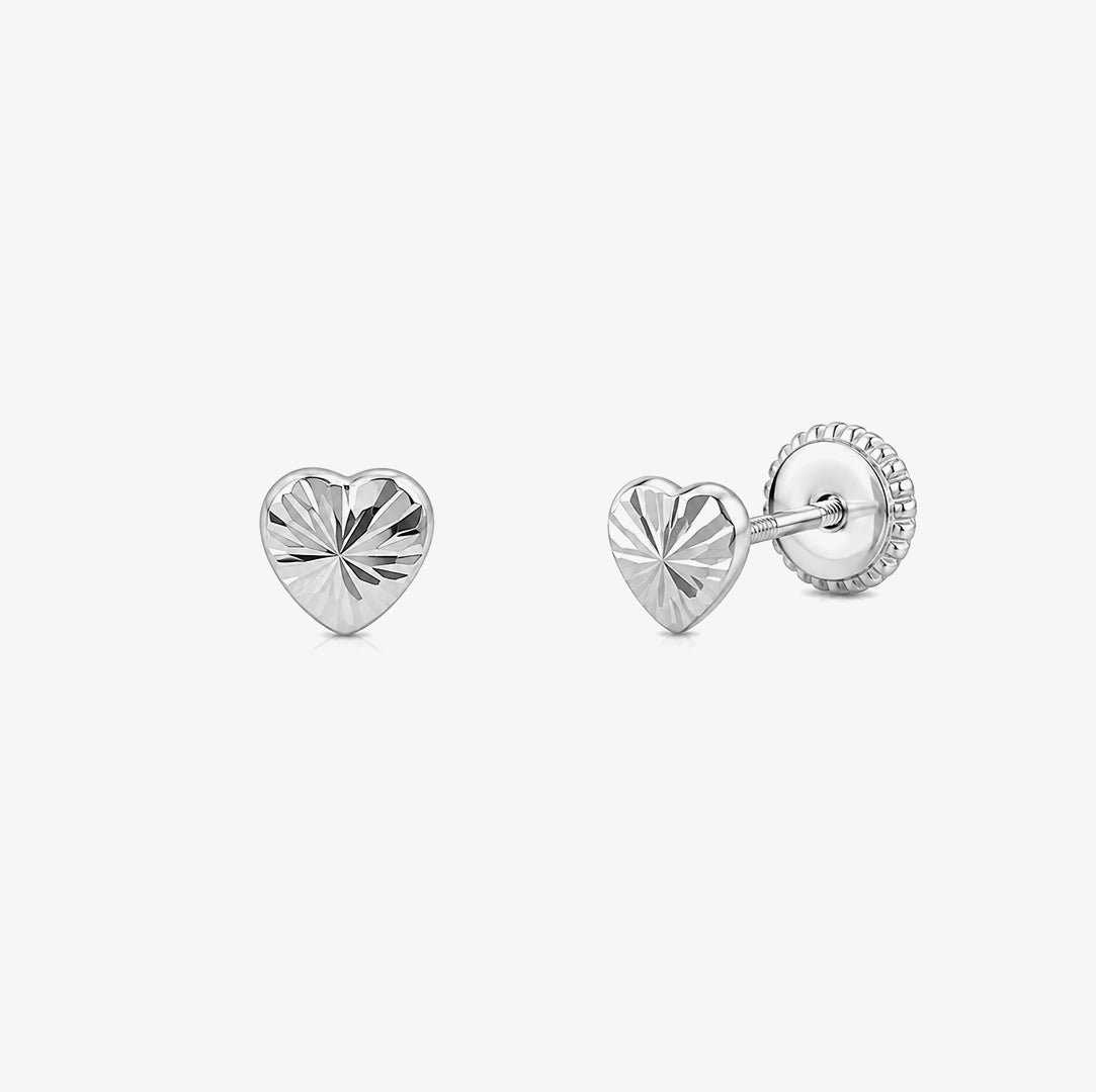 Pendientes Corazon Tallado