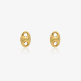 Mini cable chain earrings