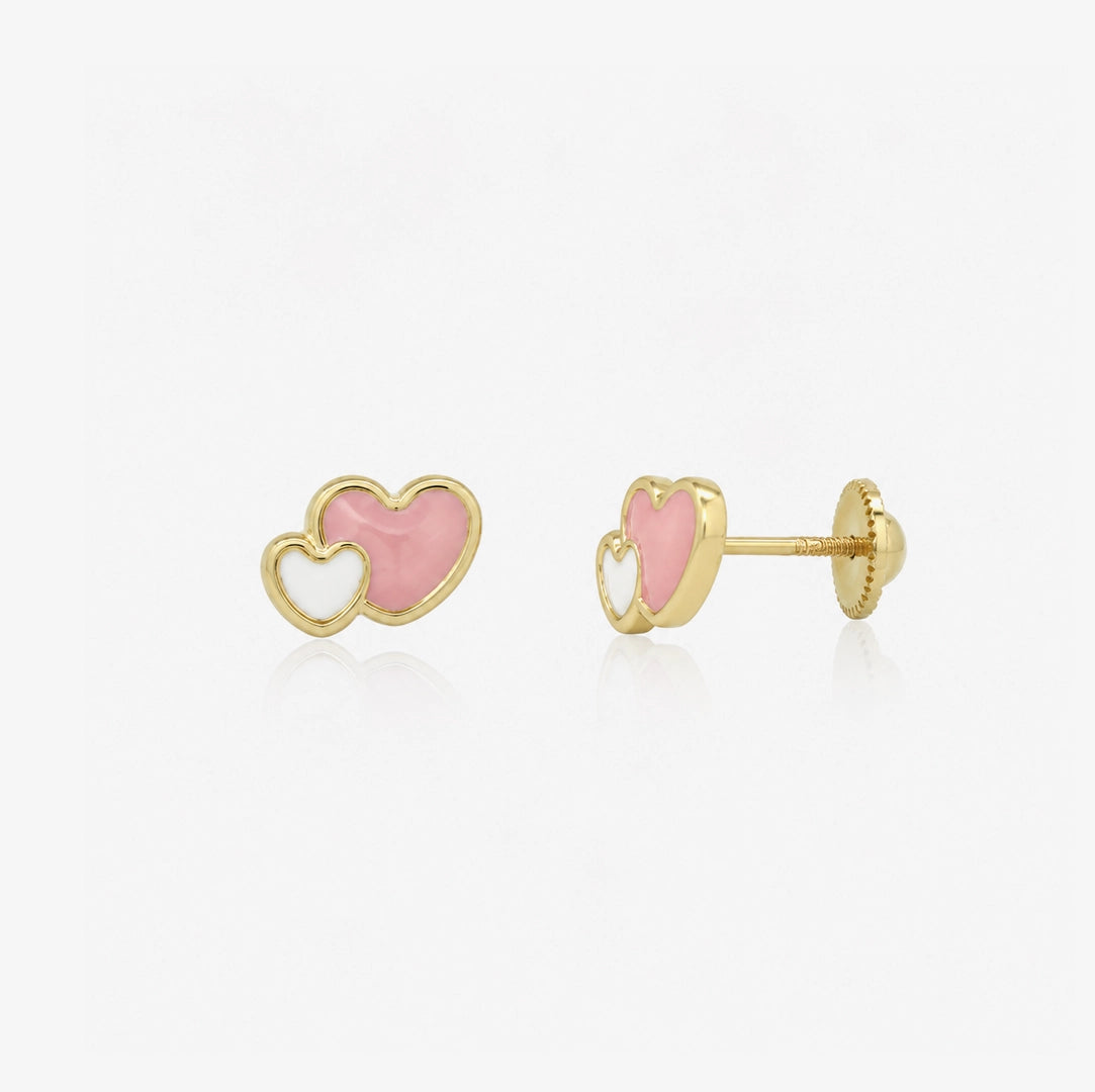 Double Heart Earrings