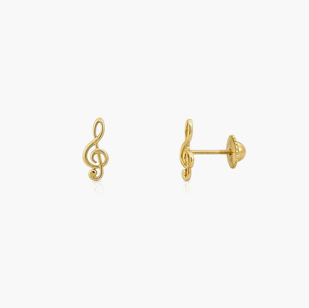 Treble Clef Earrings