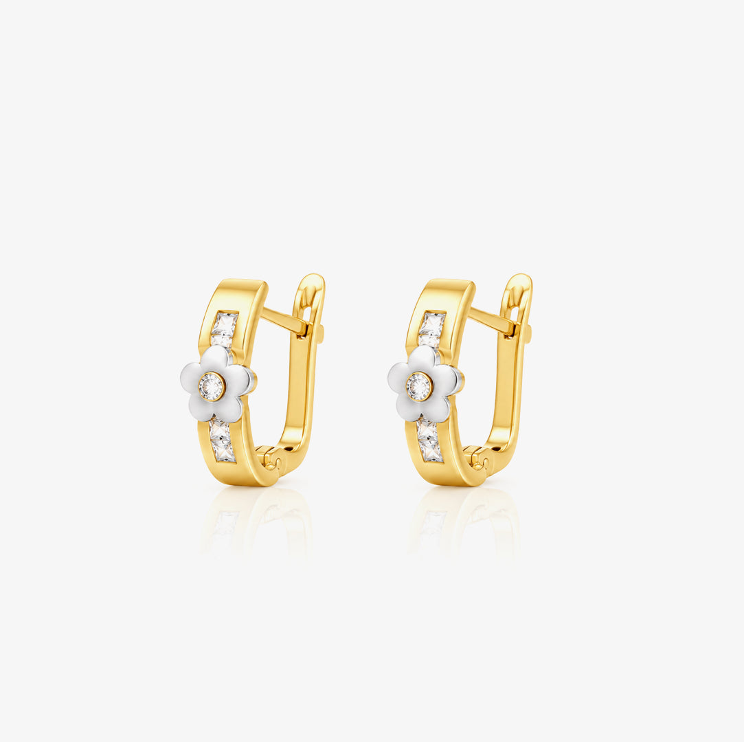 Central Flower Earrings