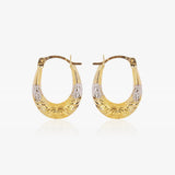 Two-tone Horseshoe Earrings
