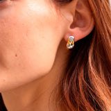 Pendientes Ballestilla Bicolor