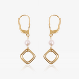 Long pearl earrings