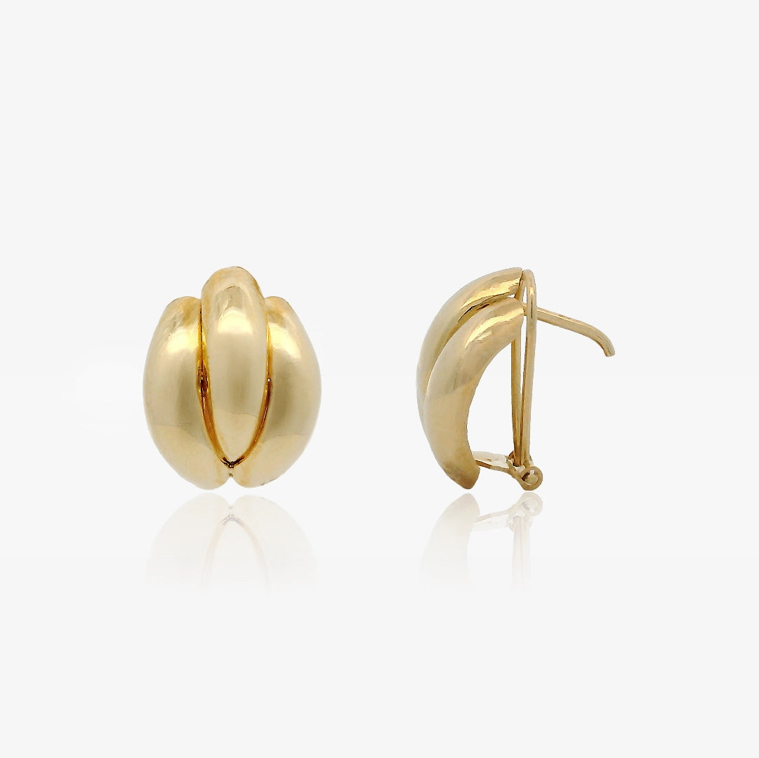 Pendientes Triple Banda Hojilla