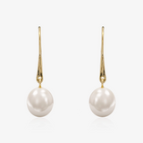 Hook Drop Pearl Earrings
