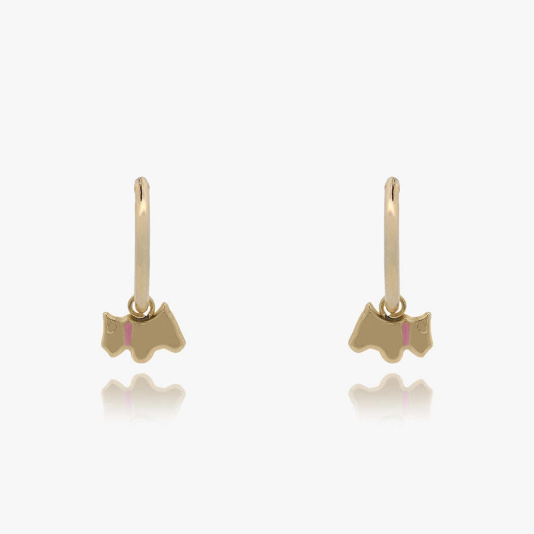 Kitty Enamel Hoops
