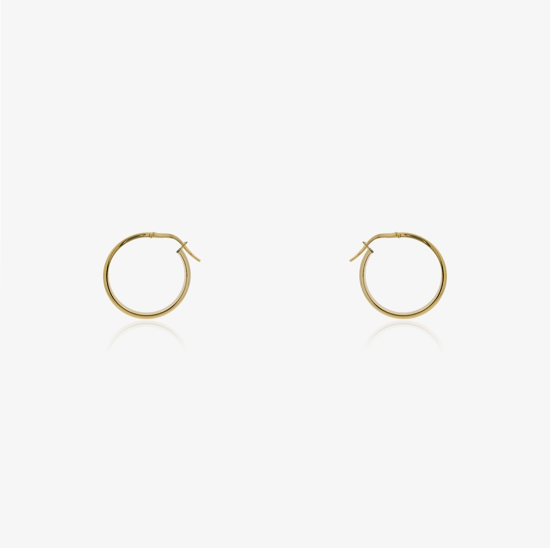 Plain Hoop Earrings 3mm