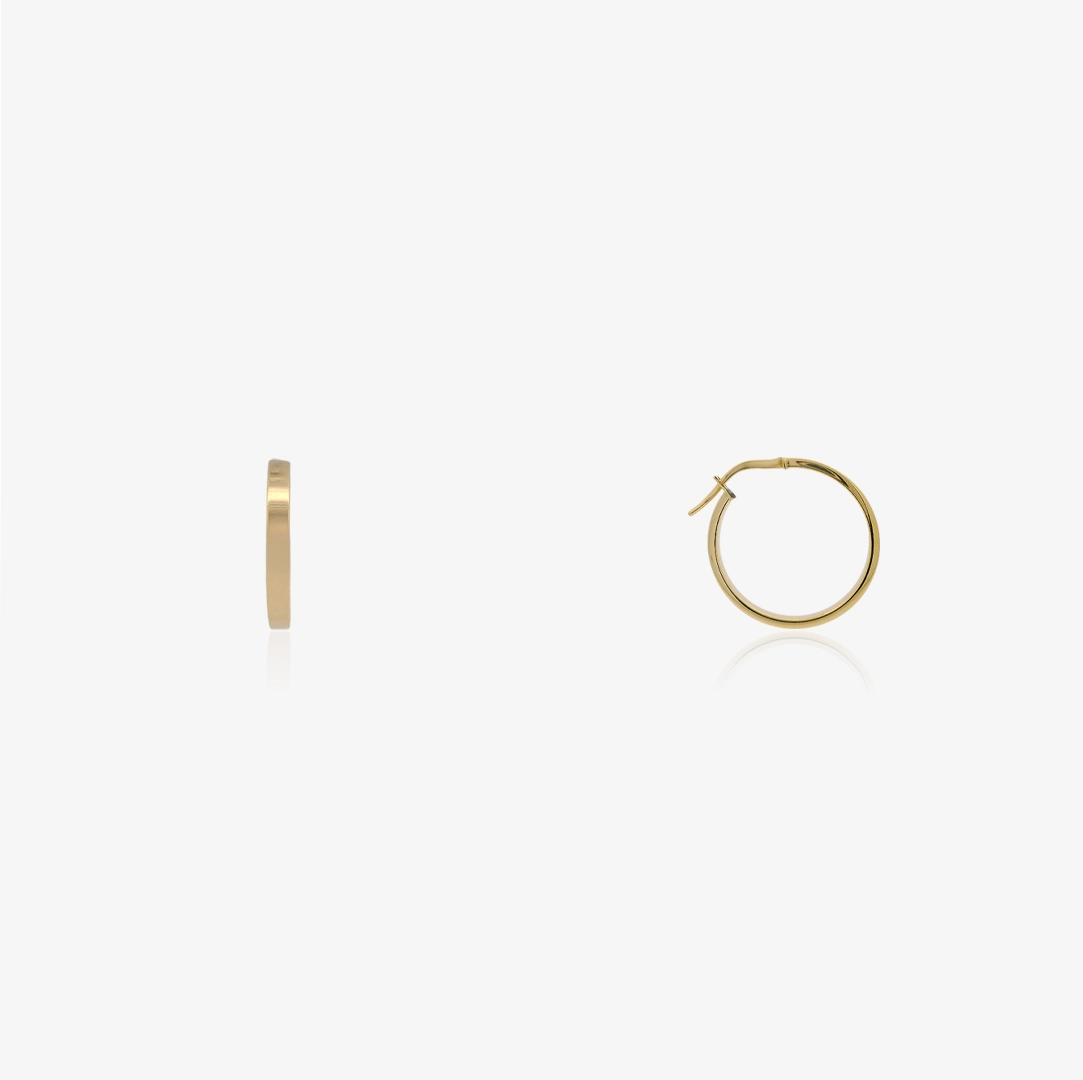 Plain Hoop Earrings 3mm