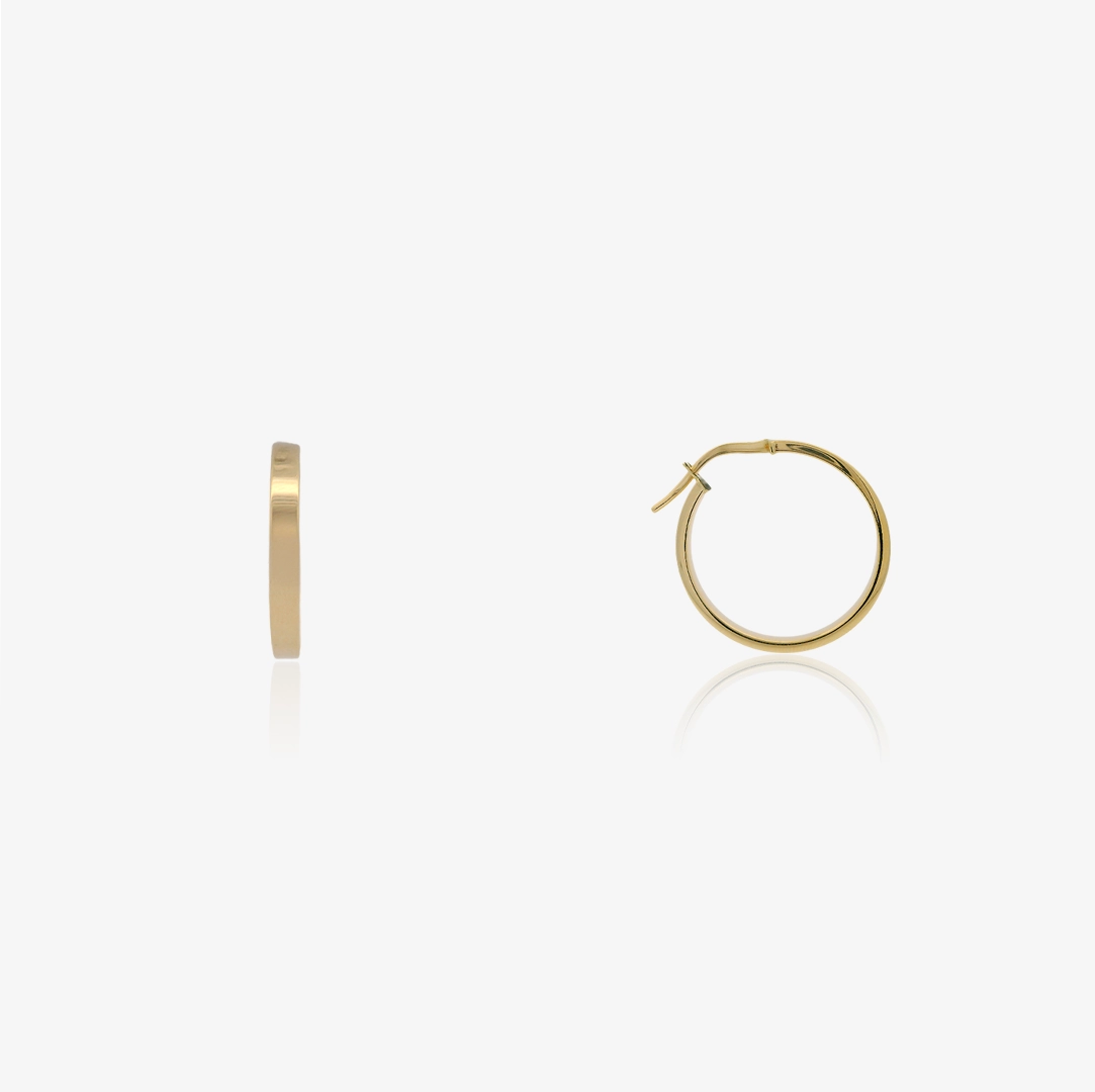 Plain Hoop Earrings 3mm