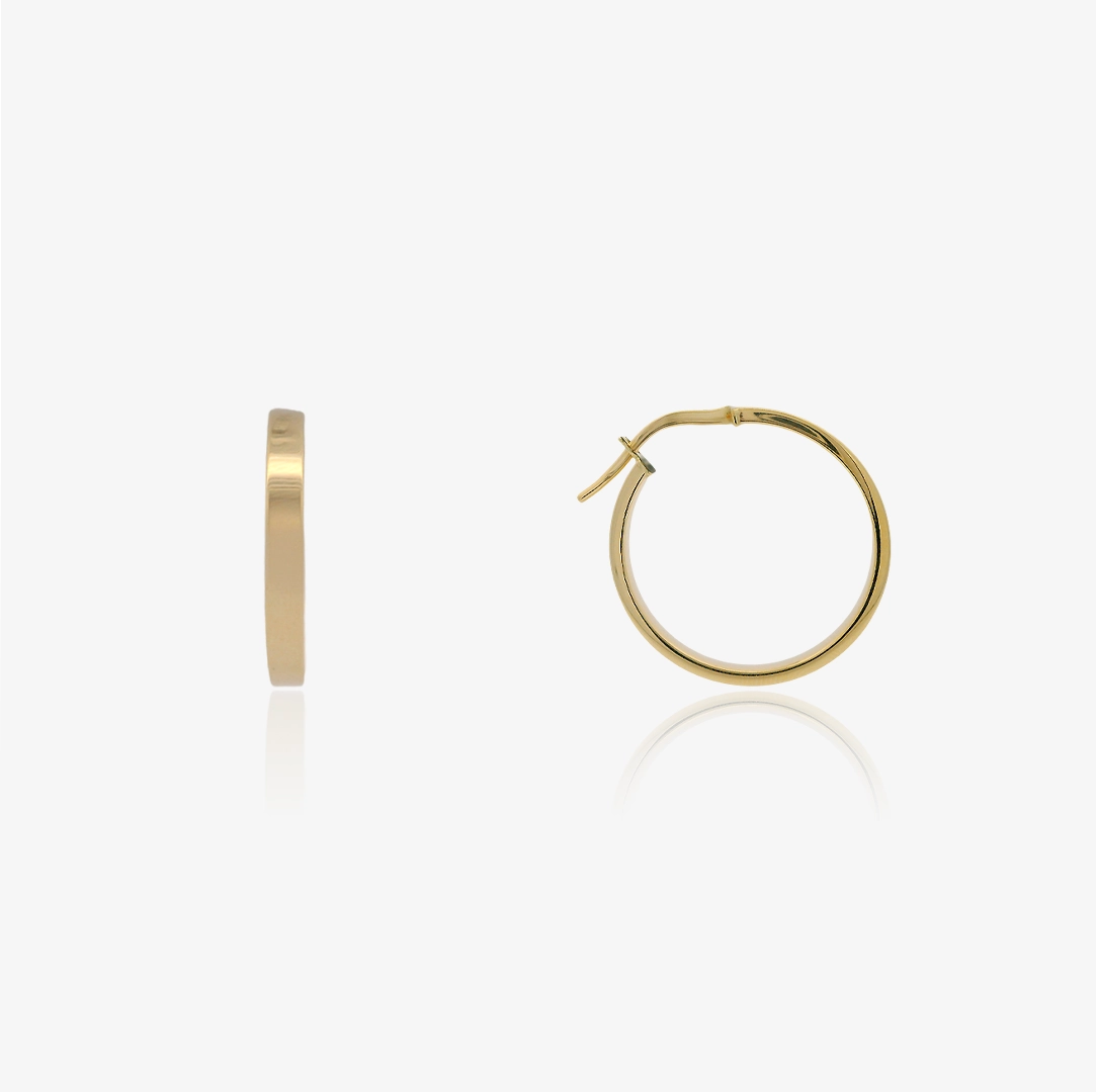 Plain Hoop Earrings 3mm