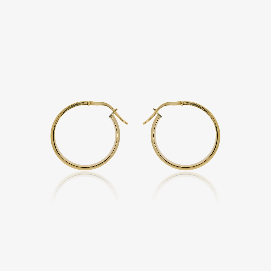 Plain Hoop Earrings 3mm