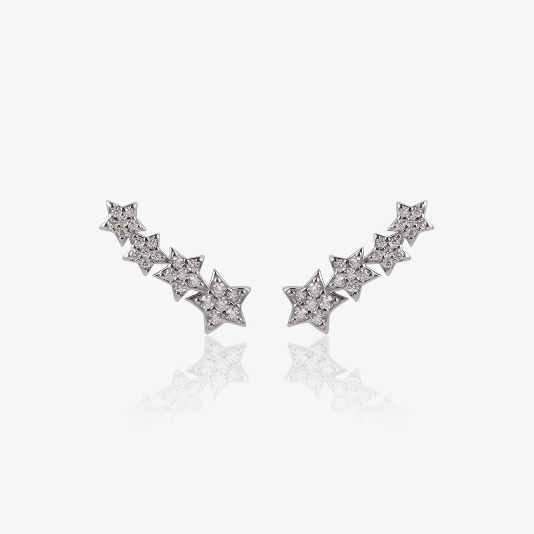 Pendientes trepadores Estrellas