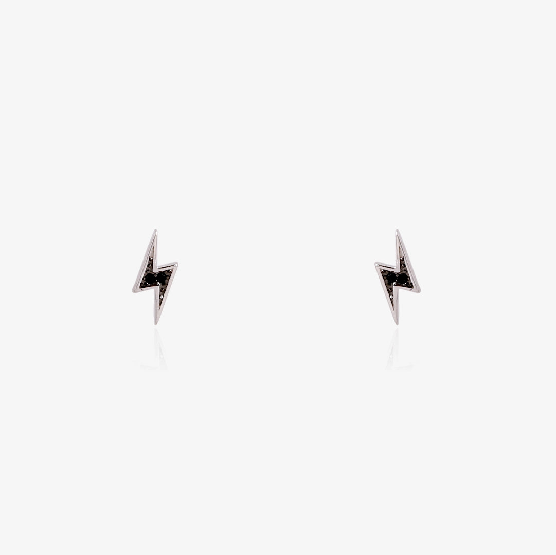 BLACK Lightning Earrings