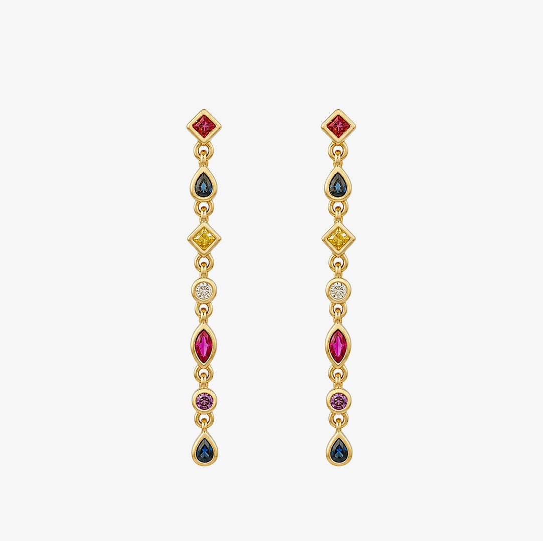MULTICOLOR long earrings