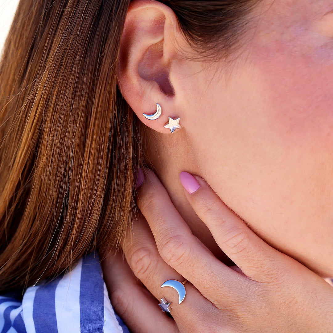 Star and Moon Ring