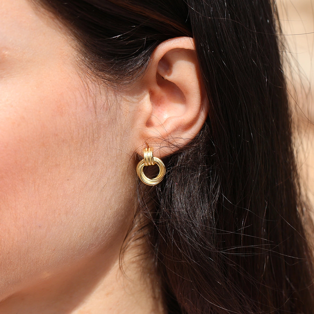 Intertwined Hoop Earrings