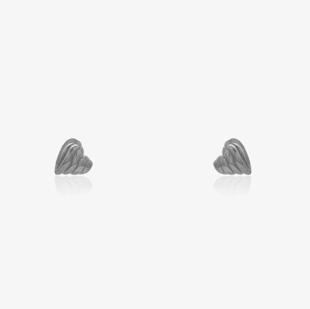 Gallooned Heart Earrings