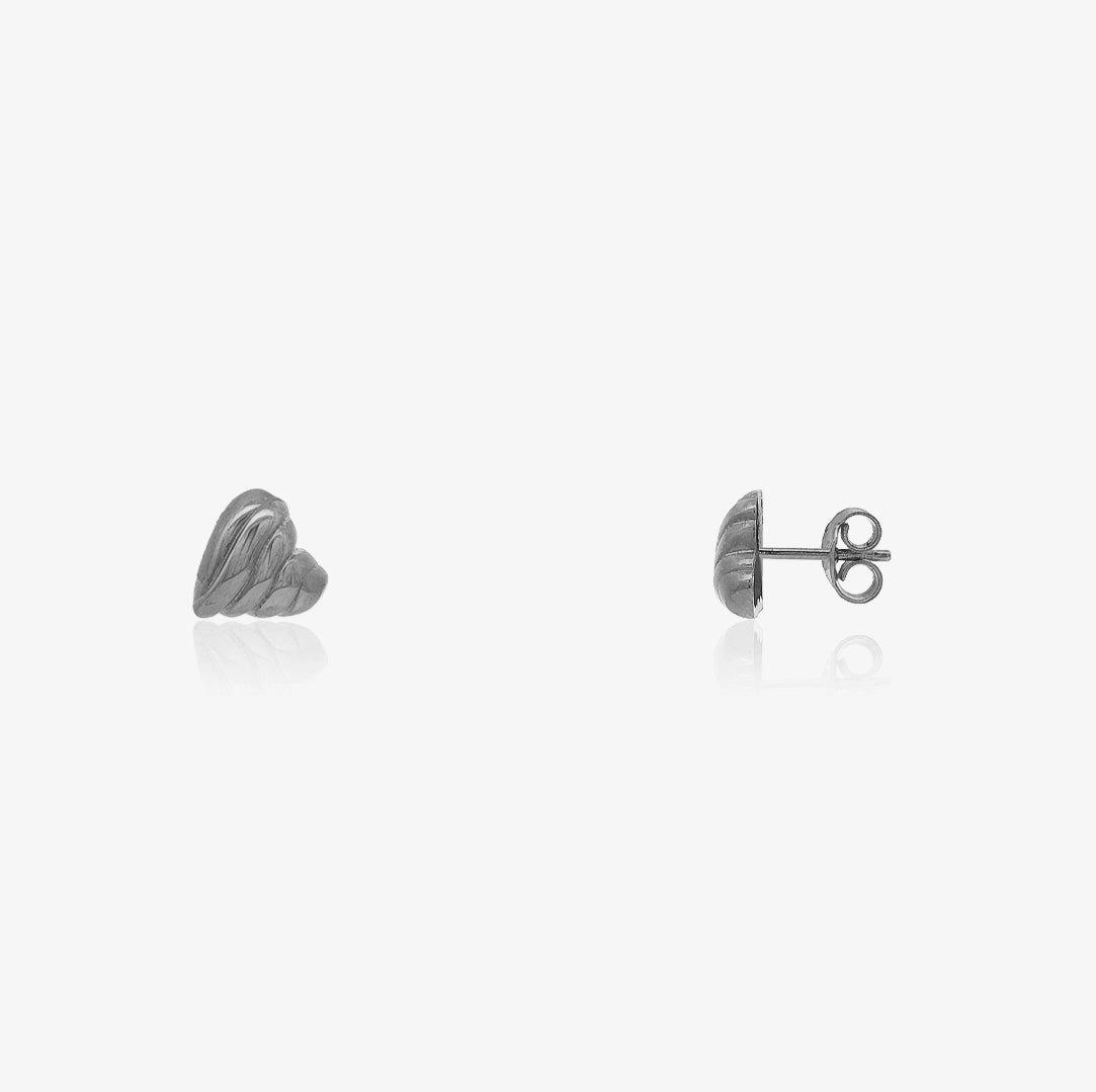 Gallooned Heart Earrings