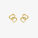 Pendientes Corazón Doble