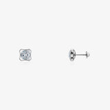 Square Chatón Earrings