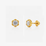 Flower Chatons Studs