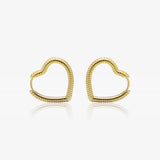 Aros corazones tallados