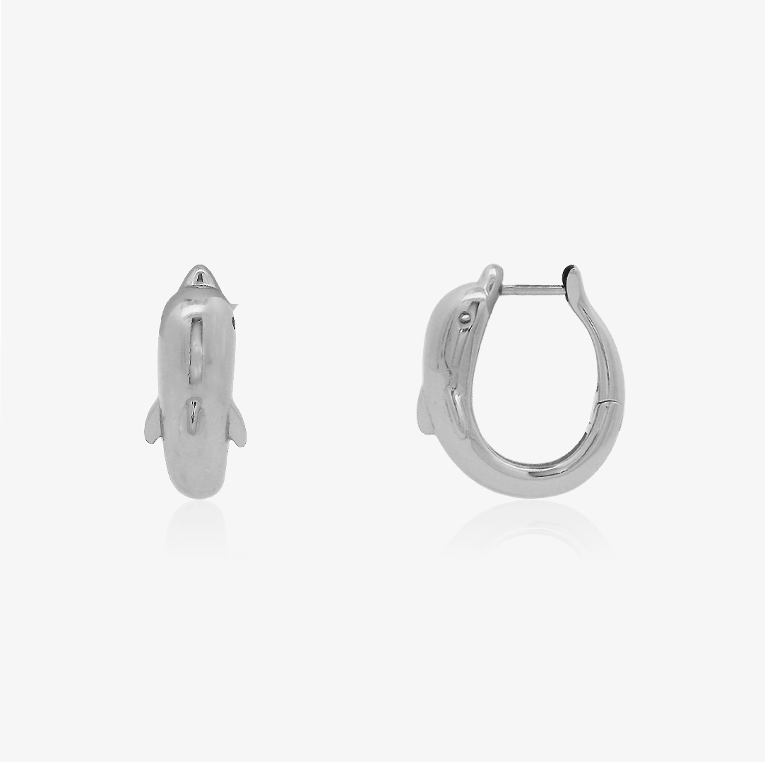 Dolphin Hoop Earrings