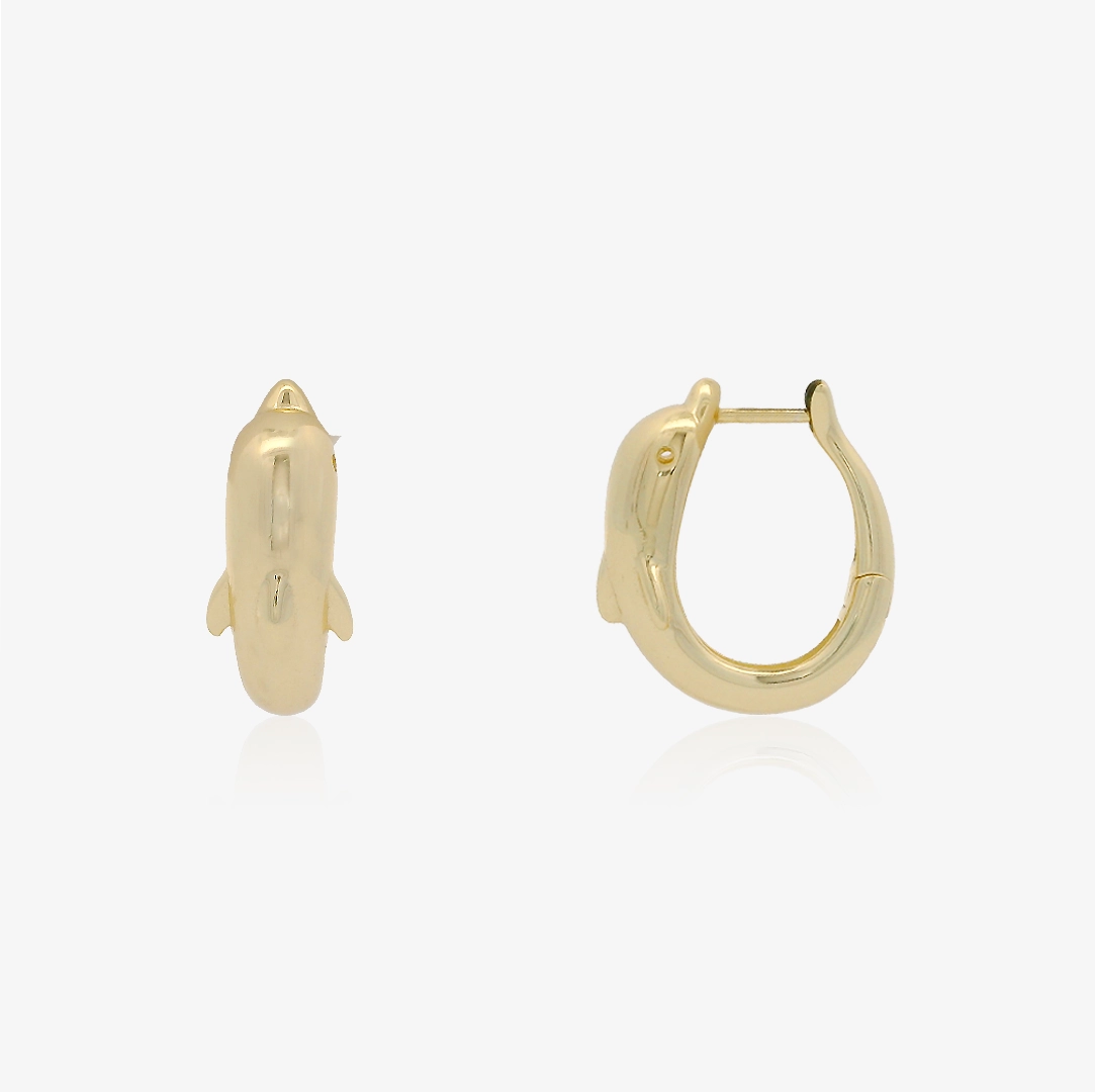 Dolphin Hoop Earrings
