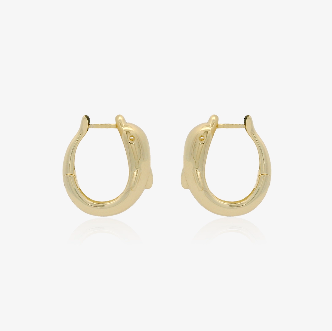 Dolphin Hoop Earrings