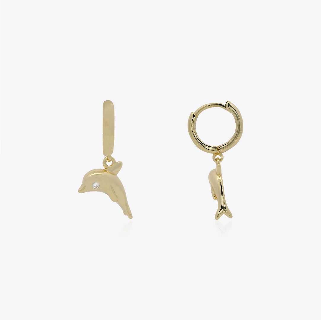 Dolphin Hoop Earrings
