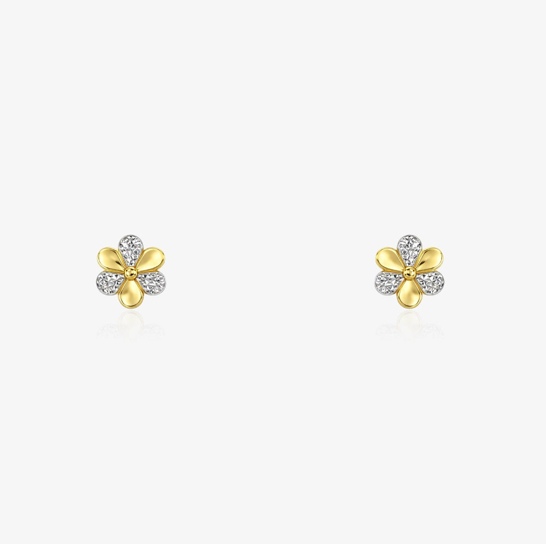Pendientes Flor Bicolor