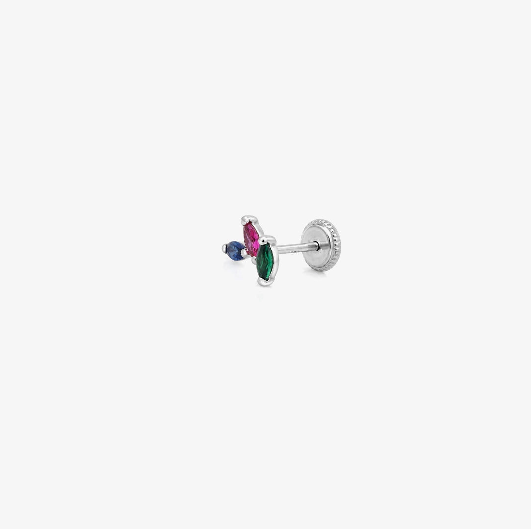 Pendiente TRIPLE COLOR unidad