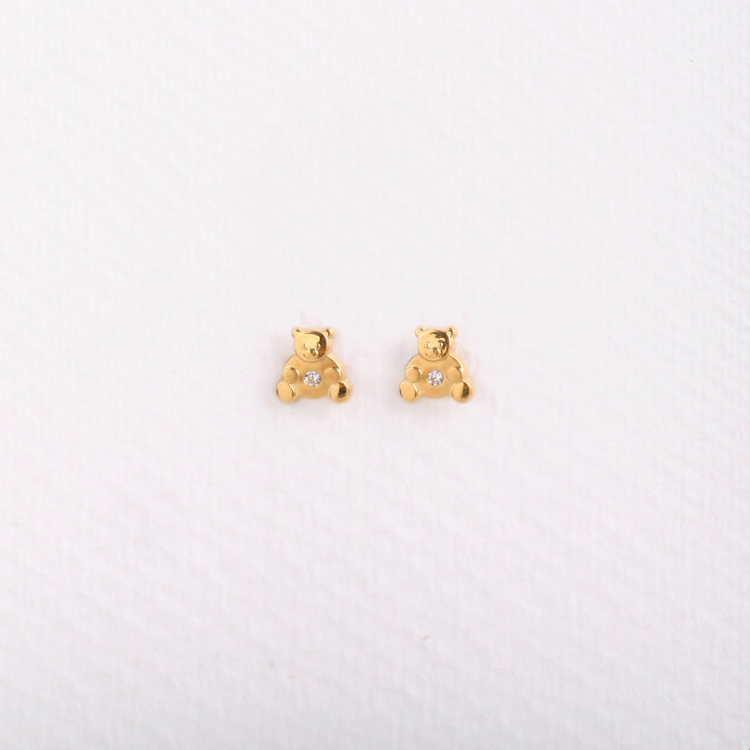 Teddy bear earrings
