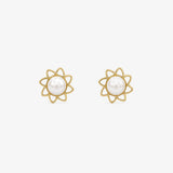 PEARL FRILL FLOWER Earrings