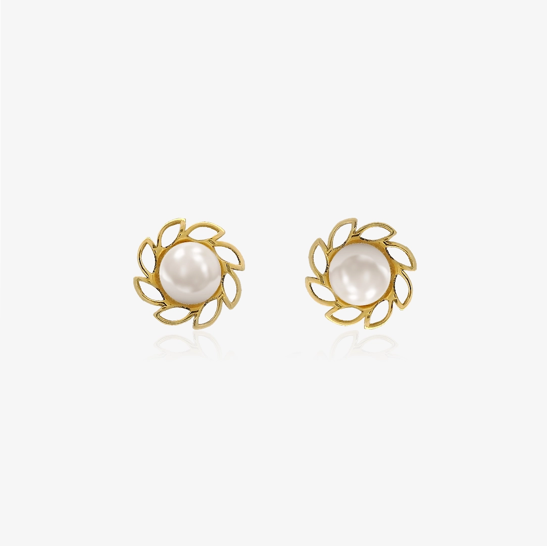 Pearl Flower Earrings