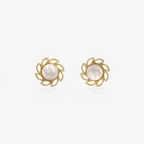 Pearl Flower Earrings