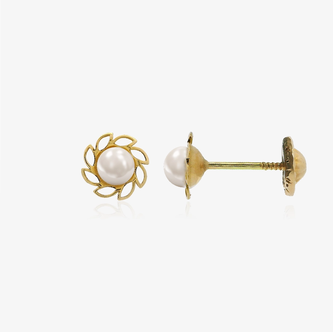 Pearl Flower Earrings