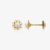 Pearl Flower Earrings